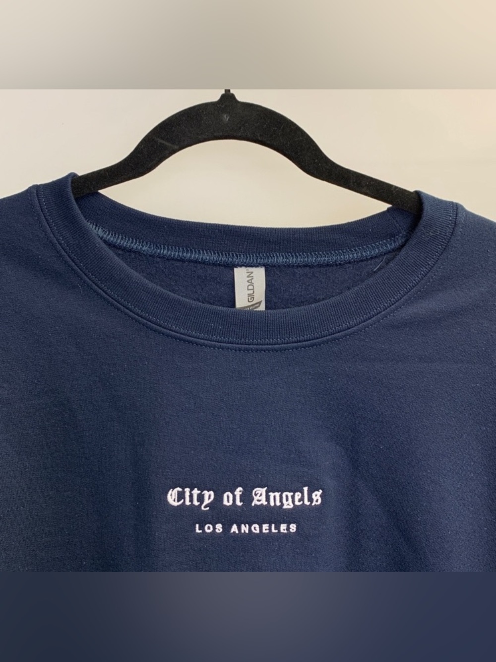 NWT Los Angeles “City of Angels” Navy Crewneck Size XL - Picture 2 of 3